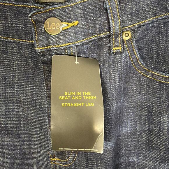 Lee Denim Jean Anderson Slim Fit Straight Leg 34 x 30 NWT Dark Wash - Picture 6 of 9